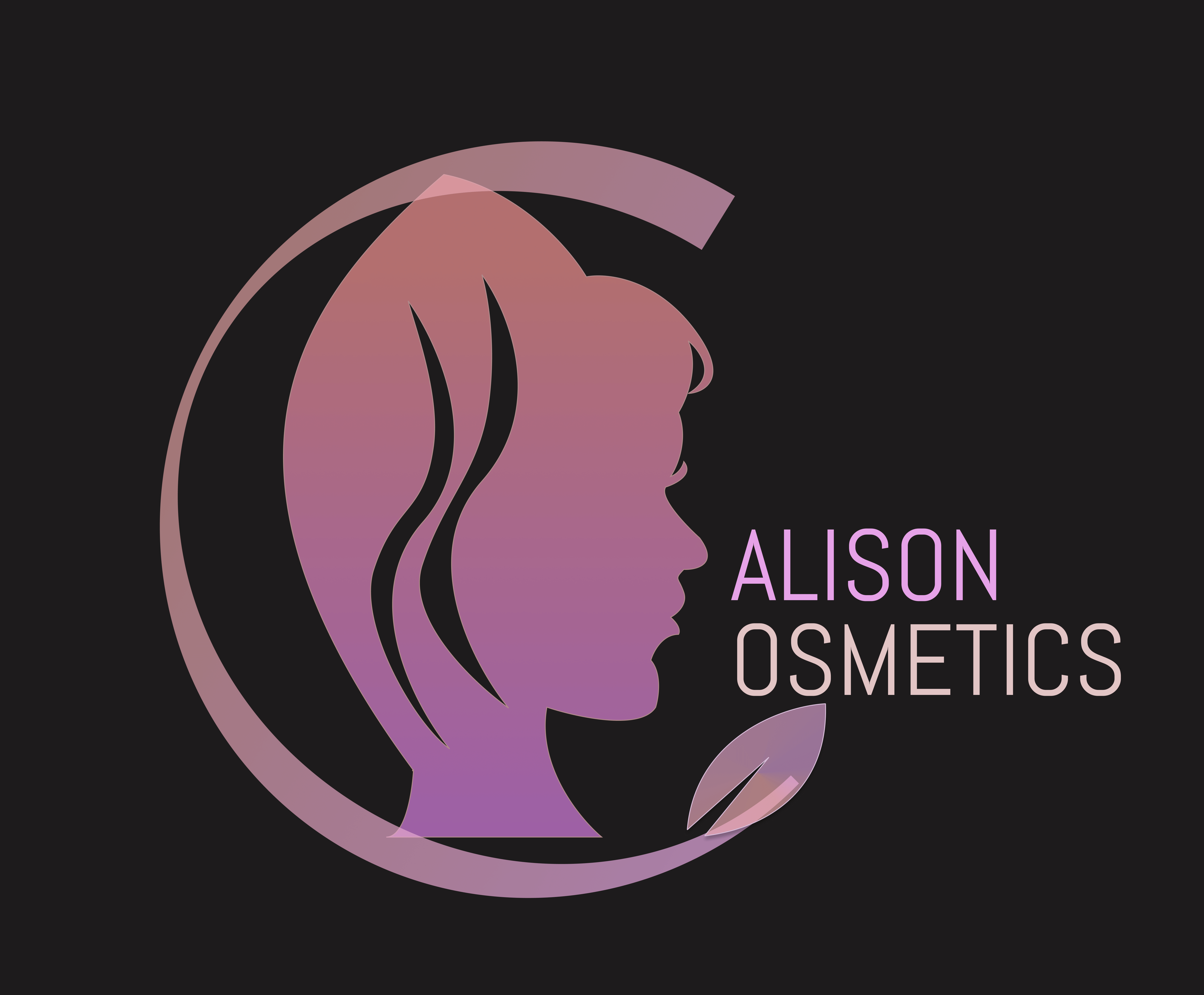 Alison Cosmetic Logo on Black