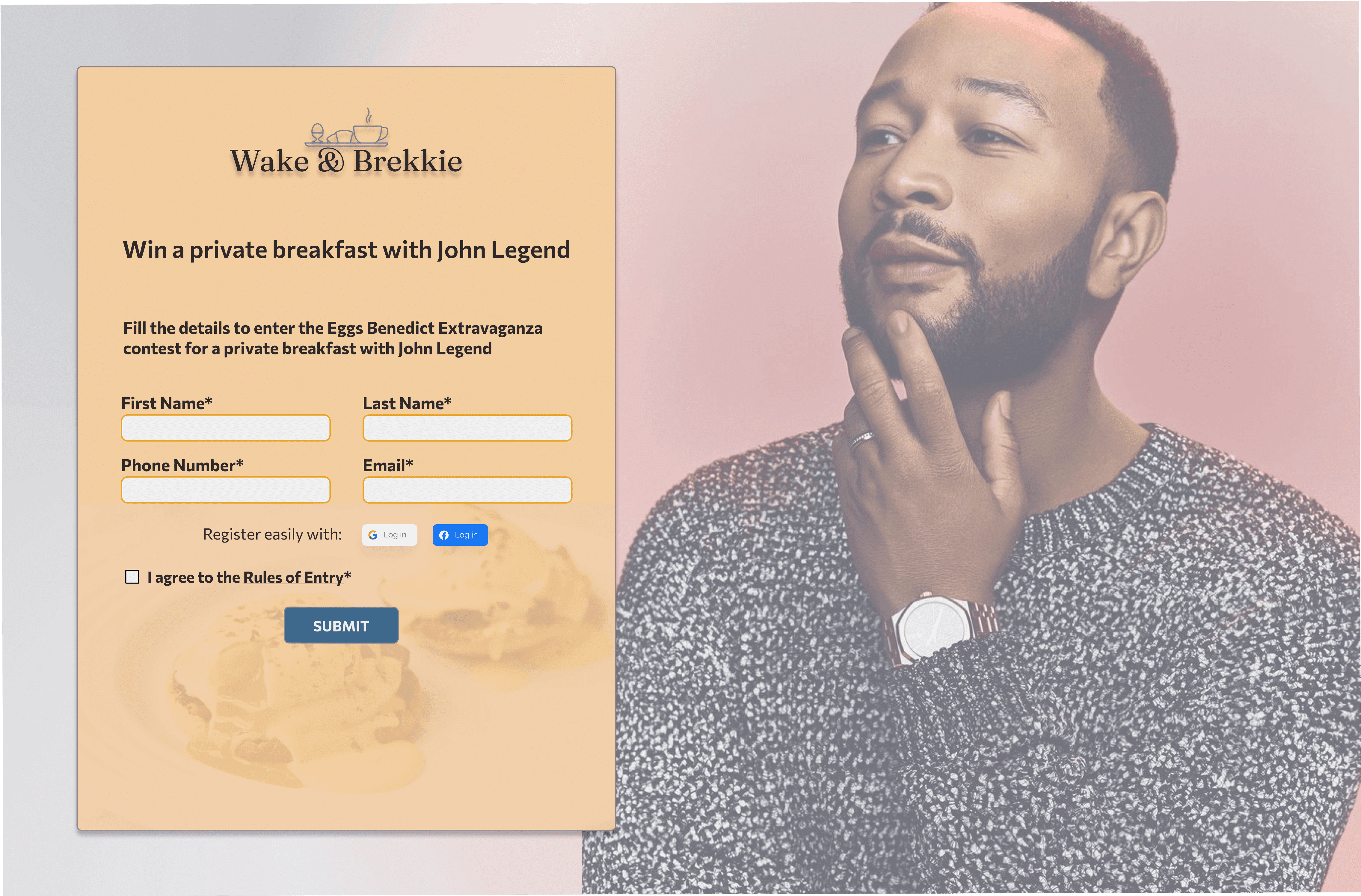 John Legend Contest Page