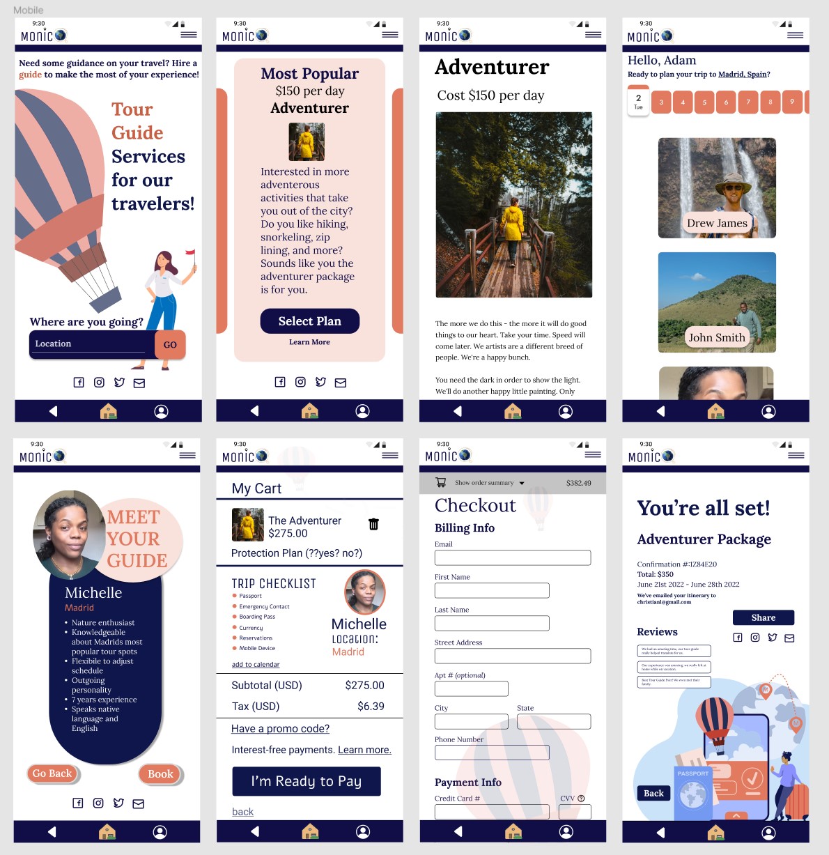 monico mobile screens